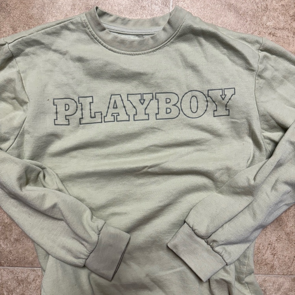 Playboy Light Green Sweatshirt